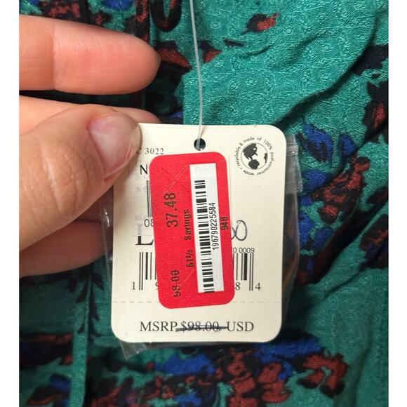 Free People Hilary Printed Top Women’s Size L - Picture 10 of 12